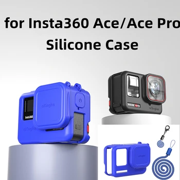 Para Insta360 Ace Pro Capa de Silicone Protetora para Insta360 Ace de Silicone Protetora de Câmera de Esportes de Proteção Acessório