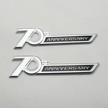 Para Land Cruiser 200 300 LC200 FJ200 LC300 70º Aniversário Emblema Lado Fender Emblema Logo Adesivo Letra