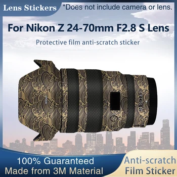 Para Nikon Z 24-70mm F2.8 S Anti-Arranhões Na Lente Da Câmera Adesivo Revestimento Envoltório De Filme Protetor Protetor Do Corpo Da Tampa Da Pele Z24-70 F2.8 Lente