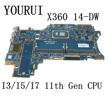 Para o PS X360 14-DW Laptop placa-mãe com I3-1115G4/I5-1135G7/I7-1165G7 CPU 6050A3202801 placa-mãe