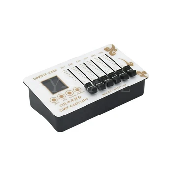 Pequeno Controlador Dmx Para A Fase Efeito De Iluminação Led Dimmer Mini Palpável Controlador Com Display Lcd Recarregável