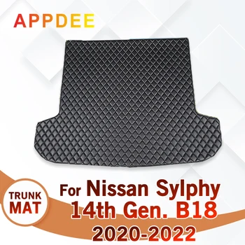 Porta-malas da Esteira Para Nissan Sylphy 14 Gen. B17 2020 2021 2022 Carro Personalizado Acessórios Auto de Decoração de Interiores