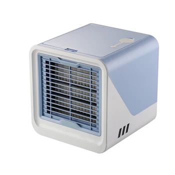 Quente Ar Condicionado Portátil, Pequenos Ao Ar Livre Sem Ventoinha, Ar Condicionado, 7 Cor Das Luzes De Mini Refrigerador De Ar Para O Escritório, Quarto
