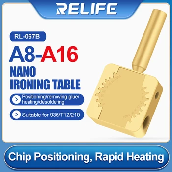 RELIFE RL-067B A8-A16 3 In1 Multifuncional Pequena tábua de Engomar Para 936/210 /T12 Universal Aquecimento Desmontagem Plataforma de 2023 Novo