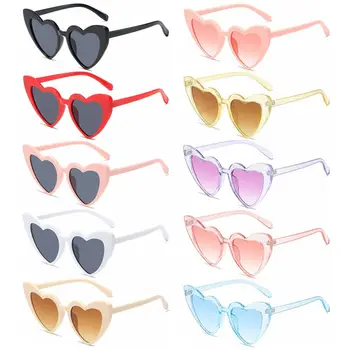 Retro Mulheres de Coração de Amor Óculos de sol em Forma de Coração Óculos de sol Vintage, Óculos de sol a Proteção UV400 Óculos