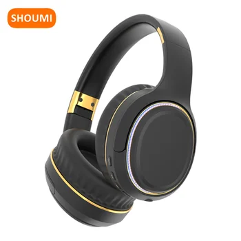 Shoumi H6 Fones de ouvido Bluetooth Completo Pacote de protetores de ouvido Fone de 16 Horas sem Fio de Baixo Fones de ouvido Estéreo Capacete com Microfone Jogo de Fone de ouvido