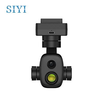 SIYI Siyi ZT6 Mini Dual Luz Pod 640 * 512 Alta Resolução de Imagem Térmica de Medição de Temperatura 4K Luz Visível Cabeça de Pan de Ca