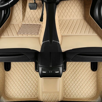 Tapete para carros personalizados para Hyundai Equus 4 Assento 2010-2017 Anos de Couro Artificial 100% Ajuste de Detalhes no Interior de Acessórios para carros