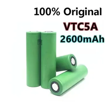 VTC5A 2600mAh 18650 Bateria de Lítio 20A 30A Descarga 18650VTC5 Pilhas para a Lanterna de Cabeça chata