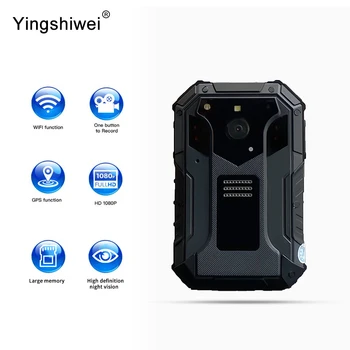 Yingshiwei YSW-BAD 4G WiFi IP68 Impermeável HD 1440P Filmadoras Portáteis de Vigilância de Vídeo de Segurança sem Fio do Corpo de Polícia da Câmara