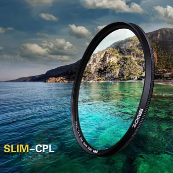 Zomei 62mm Ultra Slim Filtro CPL CIR-PL Polarizador Circular Polarizador Filtro para Nikon, Canon, Sigma, Tamron Olympus Lente de 62mm