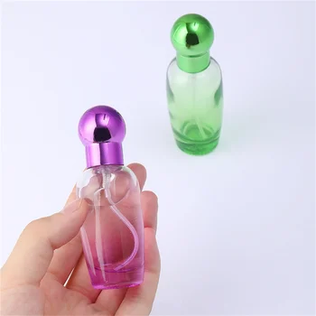 20ml Colorido Cilindro Vazio de Perfume vaporizador Portátil Mini Vidro Pulverizador Atomizador de Viagem Perfume de Armazenamento de Garrafa de Frascos de amostras