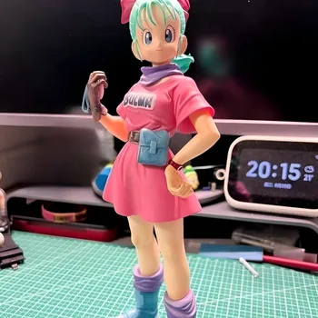 25cm de Anime Dragon Ball Z, Números de Bulma Figuras linda Garota de Pvc Figura de Estátua Modelo Boneca, Figura de Ação de Recolha de Brinquedos Presentes de Natal