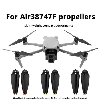 Drone Hélices 8747F Dobrável Baixo nível de Ruído Lâmina Fãs Hélices Compatível DJI Mavic Ar 3 Drones Acessórios