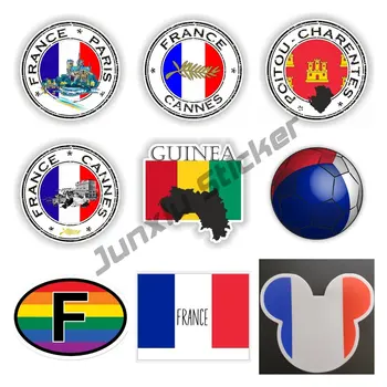 Francês Adesivo Bandeira Oval Código de País de Carro de Moto França Vinil Decalque para a Decoração Home Apliques de Férias de Acessórios do Portátil